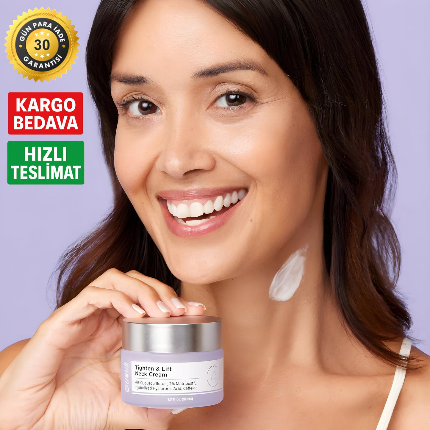 Viya Glow™ Boyun Sıkılaştırıcı ve Gerginleştirici Krem