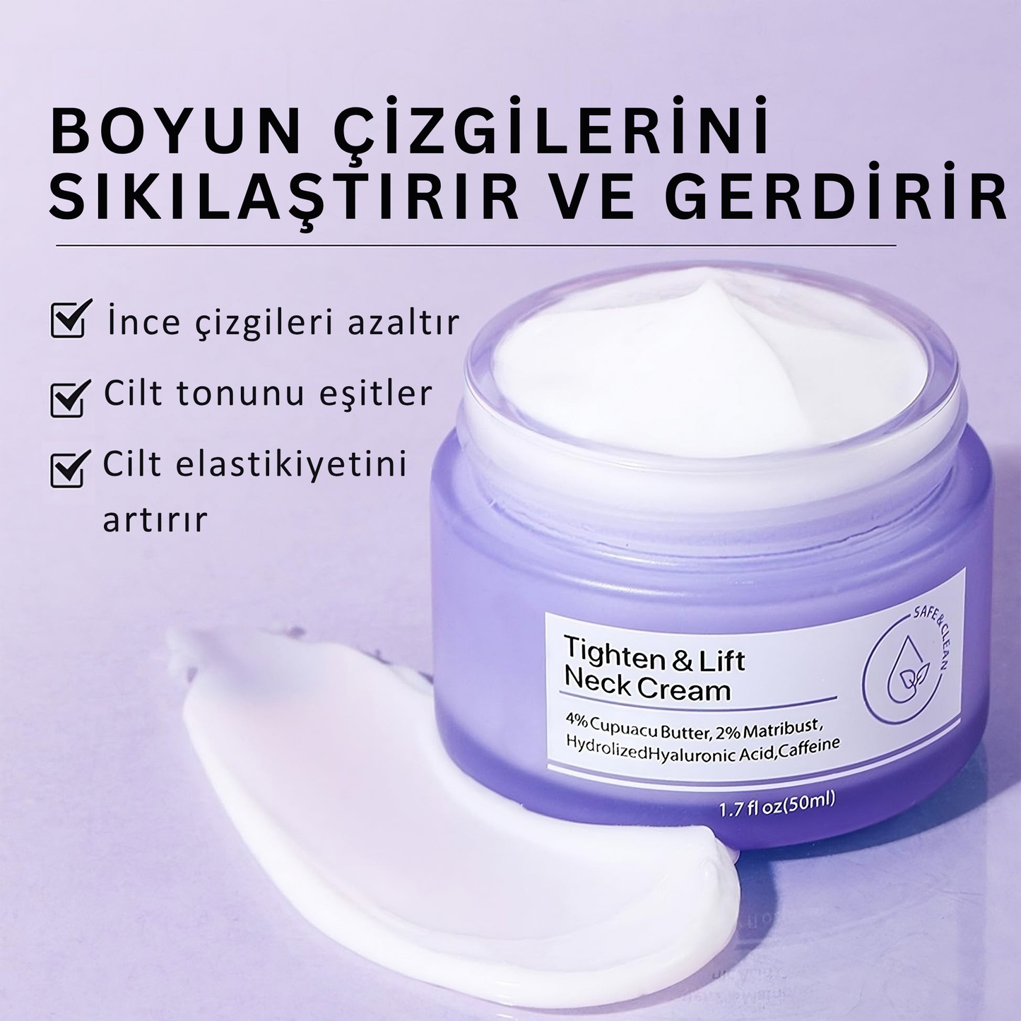 Viya Glow™ Boyun Sıkılaştırıcı ve Gerginleştirici Krem